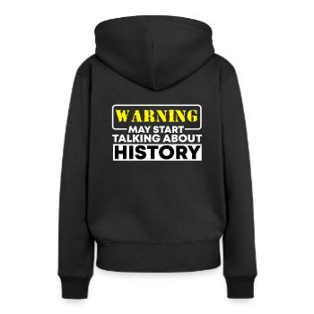Historiker Geschichte - Frauen Premium Bio Hoodie - Schwarz - Hinten - Julia (174cm)