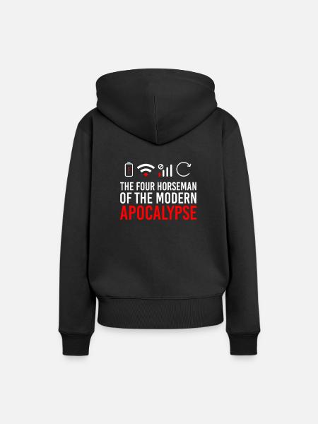 grappig - Vrouwen Premium Bio hoodie - zwart