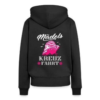 Kreuzfahrtschiff Urlaub Mädels Kreuzfahrt Cruise - Frauen Premium Bio Hoodie - Schwarz - Hinten - Julia (174cm)