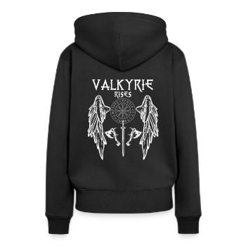 Valkyrie Valkyrie Viking - Sweat à capuche Premium bio Femme - noir - Dos - Julia (174cm)