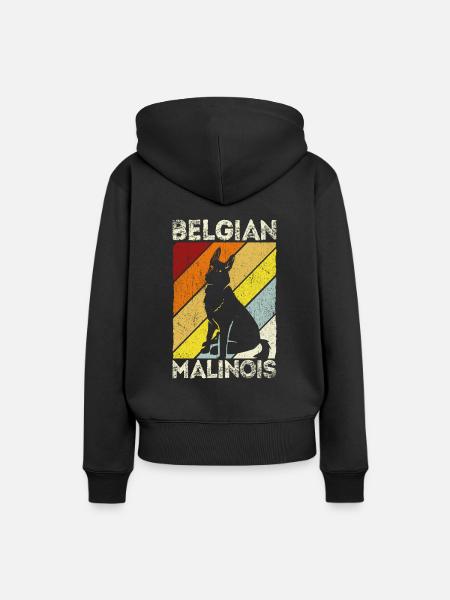 Belgian Malinois Hunde - Frauen Premium Bio Hoodie - Schwarz
