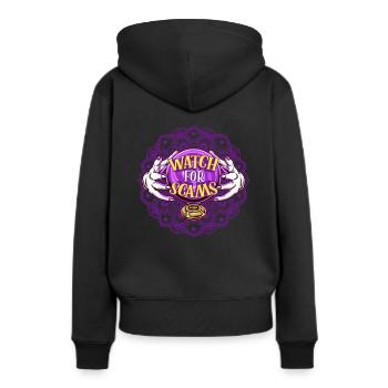 Halloween Paranormal Clairvoyant Scam.Trick Treat - Sweat à capuche Premium bio Femme - noir - Dos - Julia (174cm)