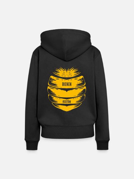 Bienen Kostüm Fasching Karneval Bienenkostüm Gesch - Frauen Premium Bio Hoodie - Schwarz