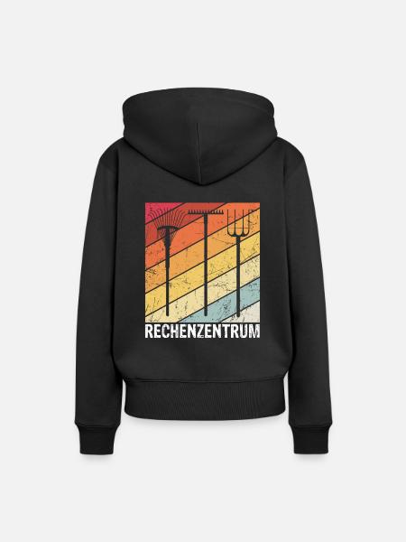 Rechenzentrum Gärtner Retro Garten Gießkanne Garte - Frauen Premium Bio Hoodie - Schwarz