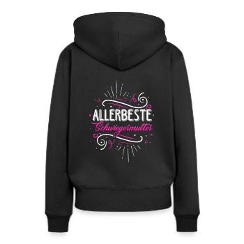 Allerbeste Schwiegermutter - Muttertag Beste Schwi - Frauen Premium Bio Hoodie - Schwarz - Hinten - Julia (174cm)