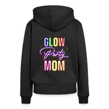 Glow Party Mom Happy Birthday Mom Outfit Gift Part - Frauen Premium Bio Hoodie - Schwarz - Hinten - Julia (174cm)