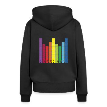 Reggaeton Geschenk Latin Dance Tanzen Tänzer - Frauen Premium Bio Hoodie - Schwarz - Hinten - Julia (174cm)
