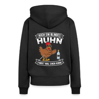 Korn Alkohol Huhn Party Tanzen Korn Alkohol Fan - Frauen Premium Bio Hoodie - Schwarz - Hinten - Julia (174cm)