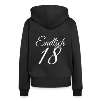 18. Geburtstag Prinzessin Princess Königin Geburts - Frauen Premium Bio Hoodie - Schwarz - Hinten - Julia (174cm)