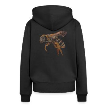 Honigbiene Biene Insekt - Frauen Premium Bio Hoodie - Schwarz - Hinten - Julia (174cm)