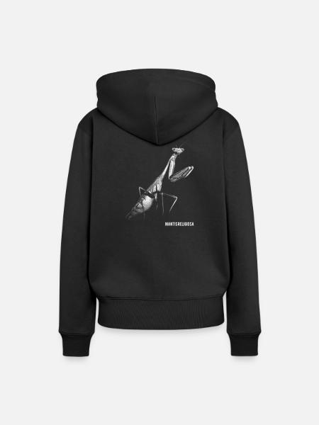 Gottesanbeterin - Frauen Premium Bio Hoodie - Schwarz