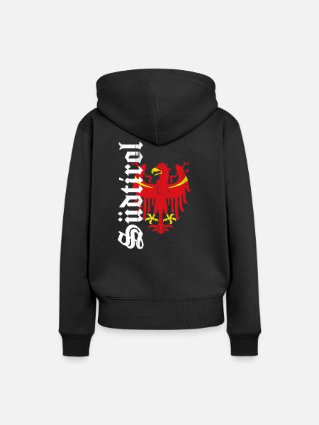 Südtirol - Frauen Premium Bio Hoodie - Schwarz
