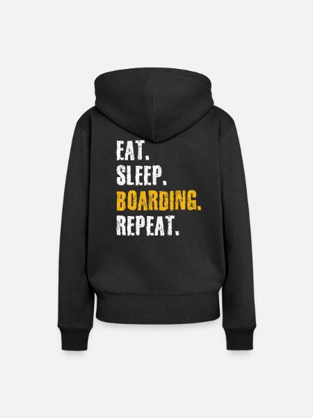 Snowboard Snowboarden - Frauen Premium Bio Hoodie - Schwarz
