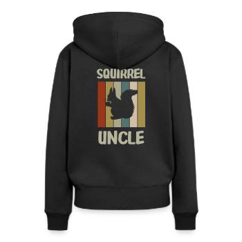 eichhoernchen onkel - Frauen Premium Bio Hoodie - Schwarz - Hinten - Julia (174cm)