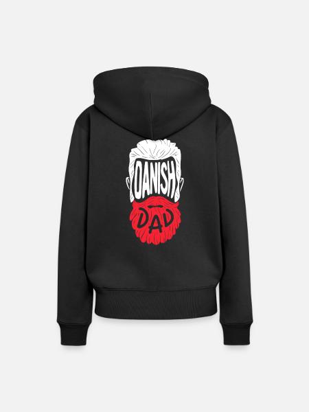 Danish Dad - Frauen Premium Bio Hoodie - Schwarz