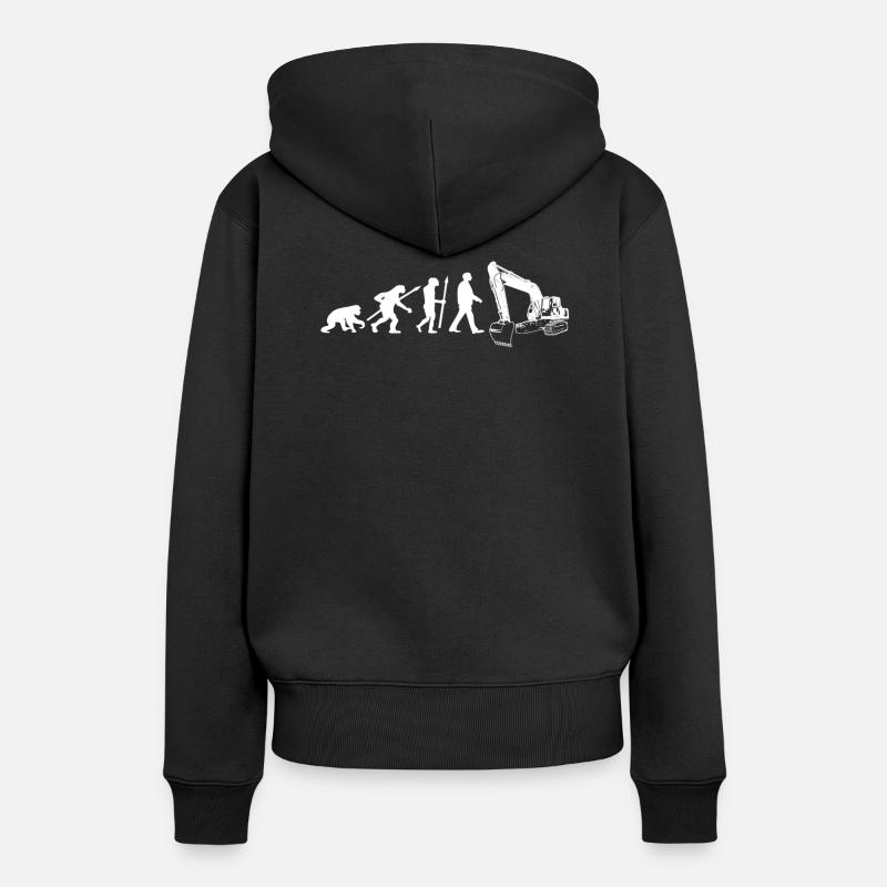 Evolution excavator excavator driver - Women’s Premium Organic Hoodie - black