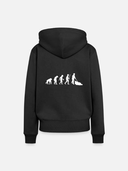 Evolution tondeuse - Sweat à capuche Premium bio Femme - noir