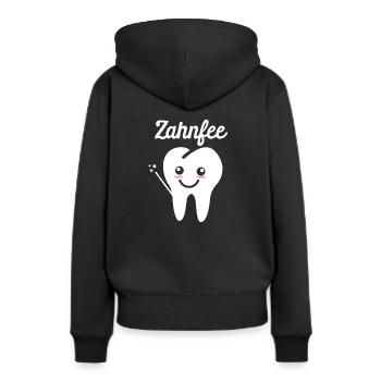 Zahnfee Zahnarzt Ärztin - Frauen Premium Bio Hoodie - Schwarz - Hinten - Julia (174cm)