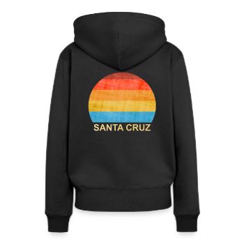 Santa Cruz - Sweat à capuche Premium bio Femme - noir - Dos - Julia (174cm)