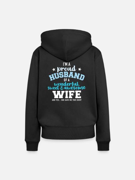 Ehemann - Frauen Premium Bio Hoodie - Schwarz