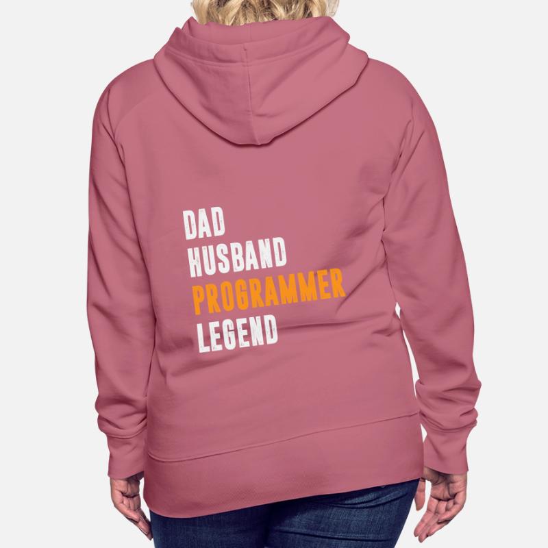 Dad Husband Programmer Legend Coder Coding Frauen Premium Bio Hoodie