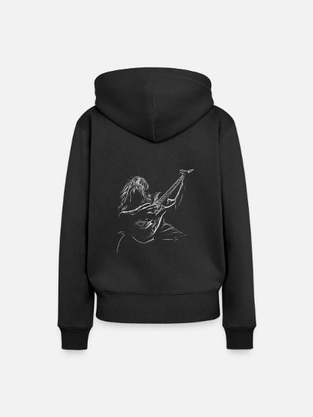 Heavy metal - Sweat à capuche Premium bio Femme - noir