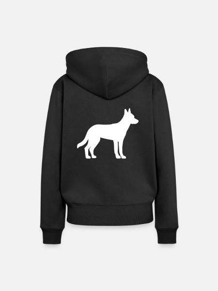 Malinois - Frauen Premium Bio Hoodie - Schwarz