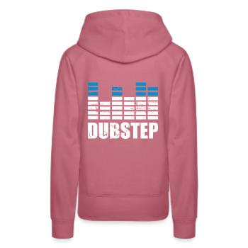 Dubstep - Sweat à capuche Premium bio Femme - mauve - Dos - Isabella (175cm)