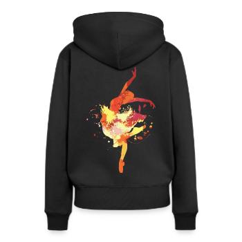Danse classique - Sweat à capuche Premium bio Femme - noir - Dos - Julia (174cm)