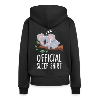 Koala Koala Koala Ours Koala Animal - Sweat à capuche Premium bio Femme - noir - Dos - Julia (174cm)