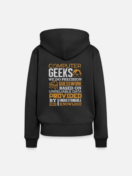 Computer Geek T-Shirt Science Programmer Nerd Gift - Women’s Premium Organic Hoodie - black