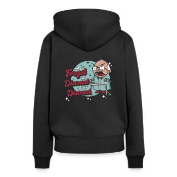 Pension de retraité drôle N’oubliez pas ma réduction - Sweat à capuche Premium bio Femme - noir - Dos - Julia (174cm)