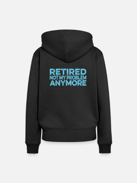 Rentner Rente Witzig - Frauen Premium Bio Hoodie - Schwarz