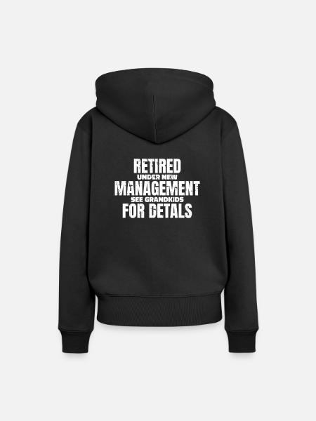 Rentner Rente - Frauen Premium Bio Hoodie - Schwarz