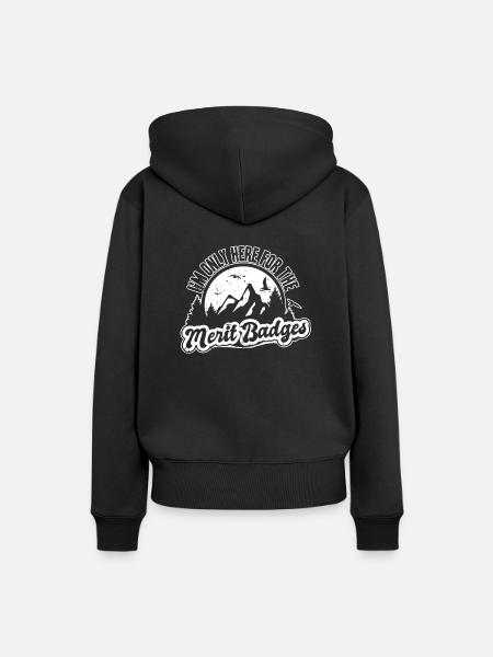 Pfadfinder Abzeichen - Frauen Premium Bio Hoodie - Schwarz