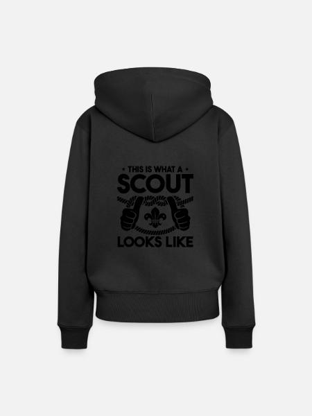 Pfadfinder - Frauen Premium Bio Hoodie - Schwarz