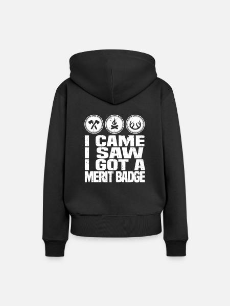 Pfadfinder Abzeichen - Frauen Premium Bio Hoodie - Schwarz