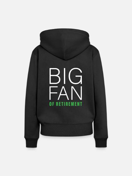 Rentner Rente Fan - Frauen Premium Bio Hoodie - Schwarz