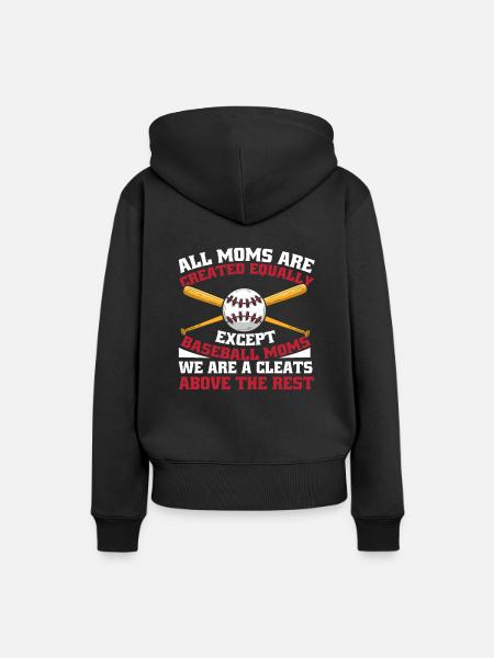 Baseball Mutter Baseball Mama - Frauen Premium Bio Hoodie - Schwarz