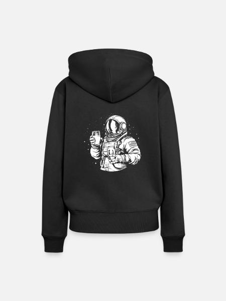 Bier Bierliebhaber - Frauen Premium Bio Hoodie - Schwarz