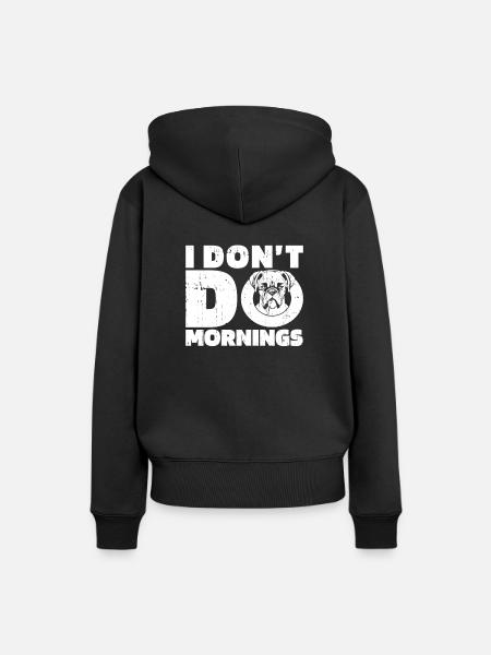 Boxer Hund Deutscher Boxer Lustig - Frauen Premium Bio Hoodie - Schwarz