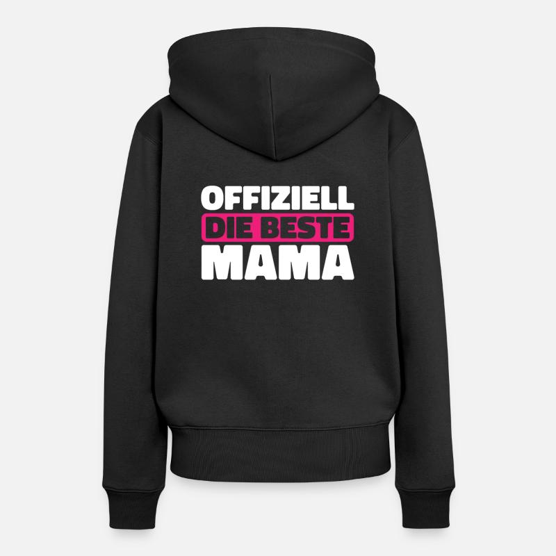 Mama Mutter Meilleure Maman - Sweat à capuche Premium bio Femme - noir