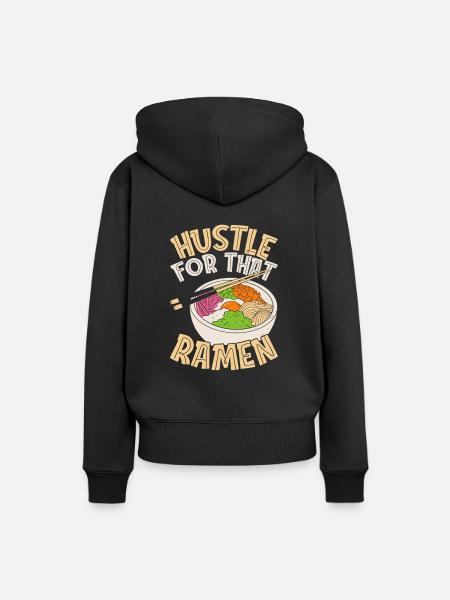 Anime Manga Ramen Schüssel - Frauen Premium Bio Hoodie - Schwarz