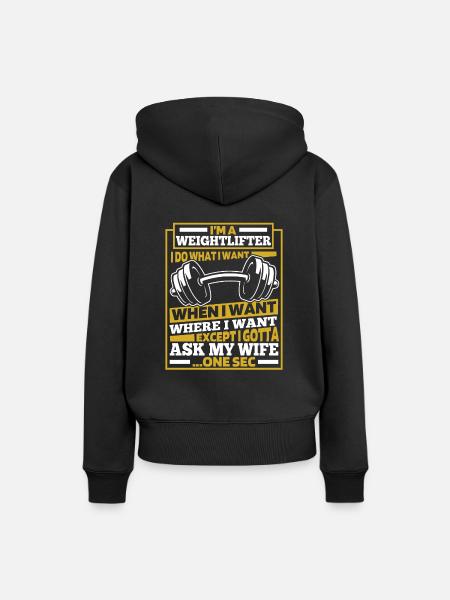 Gewichtheben Gewichtheber - Frauen Premium Bio Hoodie - Schwarz