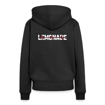 Rythme cardiaque de l’électrocardiogramme de limonade - Sweat à capuche Premium bio Femme - noir - Dos - Julia (174cm)