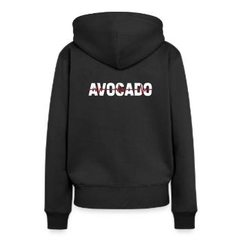 Rythme cardiaque de l’électrocardiogramme de l’avocat - Sweat à capuche Premium bio Femme - noir - Dos - Julia (174cm)