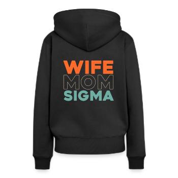 Sororité Soroitas Sigma Mama - Sweat à capuche Premium bio Femme - noir - Dos - Julia (174cm)