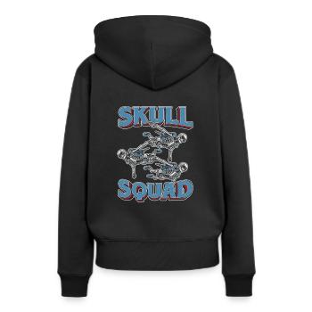 Fallschirmspringer Fallschirmspringen - Frauen Premium Bio Hoodie - Schwarz - Hinten - Julia (174cm)