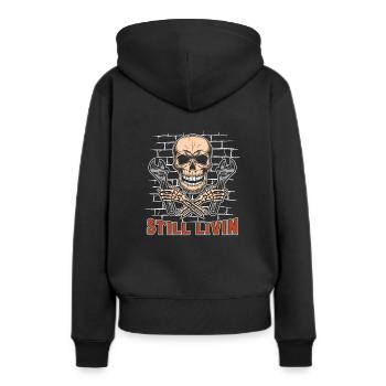 Tournevis Accordeur - Sweat à capuche Premium bio Femme - noir - Dos - Julia (174cm)