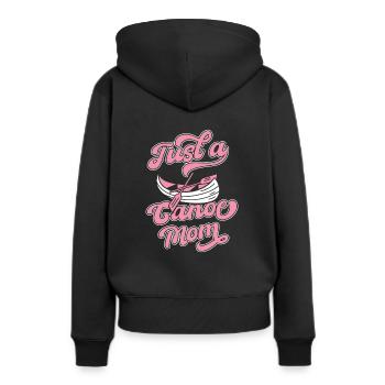 Canoë Canoë Juste une maman canoë - Sweat à capuche Premium bio Femme - noir - Dos - Julia (174cm)